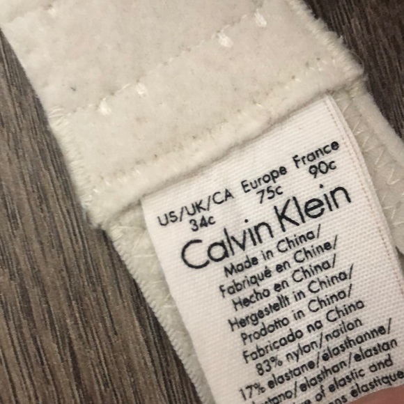 CALVIN KLEIN 34C ZEBRA PUSH-UP - Picture 4 of 5